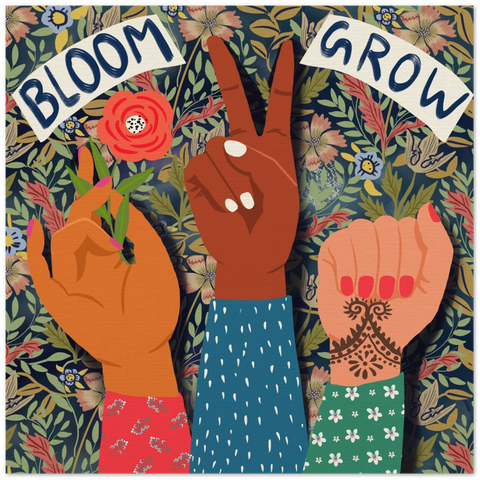 Sienna Bloom and Grow Archival Print Visions in Blue